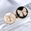 10PCS High-end Metal Coat Buttons Clothing Sweater Trench Coat High-grade Pearl Advanced Feeling Butterfly Knuckle Buttons