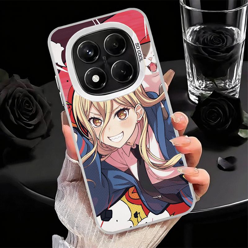 Anime Character Power CSM Soft Phone Case for Xiaomi Redmi Note 13 14 15 Pro Plus 12S 12 11S 11 11T 10S 10 Shockproof Cover Back