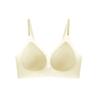 Thin summer cool feeling breathable and seamless beautiful back without steel ring, soft support bra with double breasts