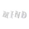 High Quality Classic Style Silver Letter A-Z Metal Brooch Women Men'S Lapel Pin Women'S Hat Scarf Backpack Badge Jewellery