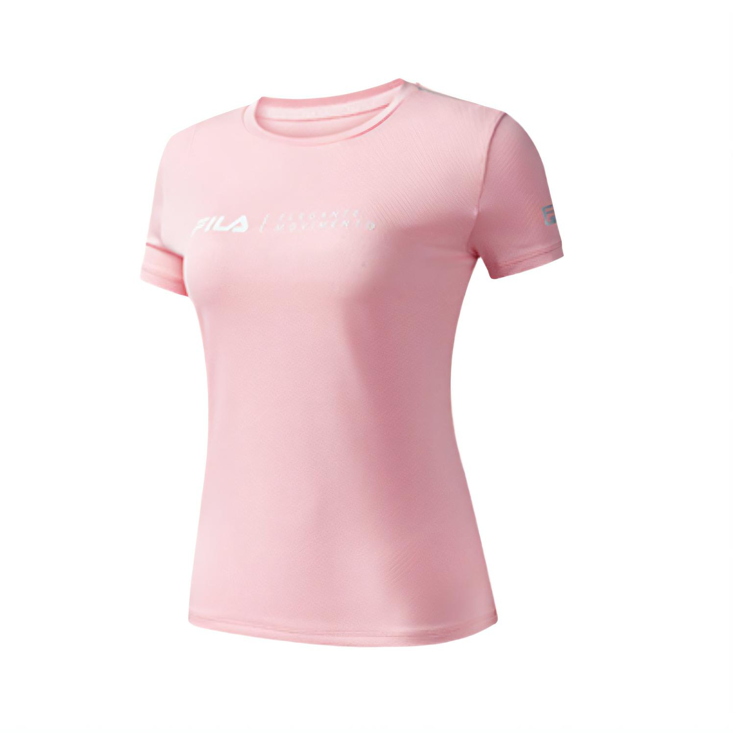 FILA Running Athletics Series Trendy Comfortable Stylish Short Sleeve Regular T-Shirt Women tops A11W032101F-LP M