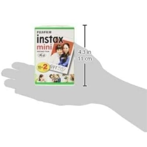 Fujifilm Instax Mini JP1 Instant Film, Card Size, with SOLOFIS Lens Cleaner (Box of 10)