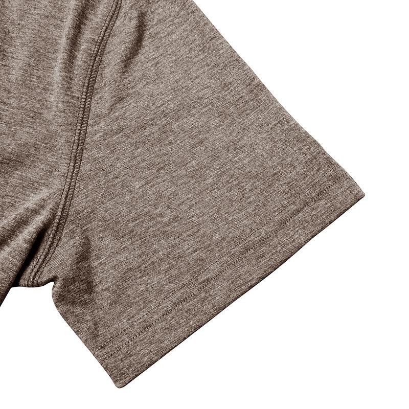 Mens American Style Solid Color Crew Neck Short Sleeve Casual T Shirt