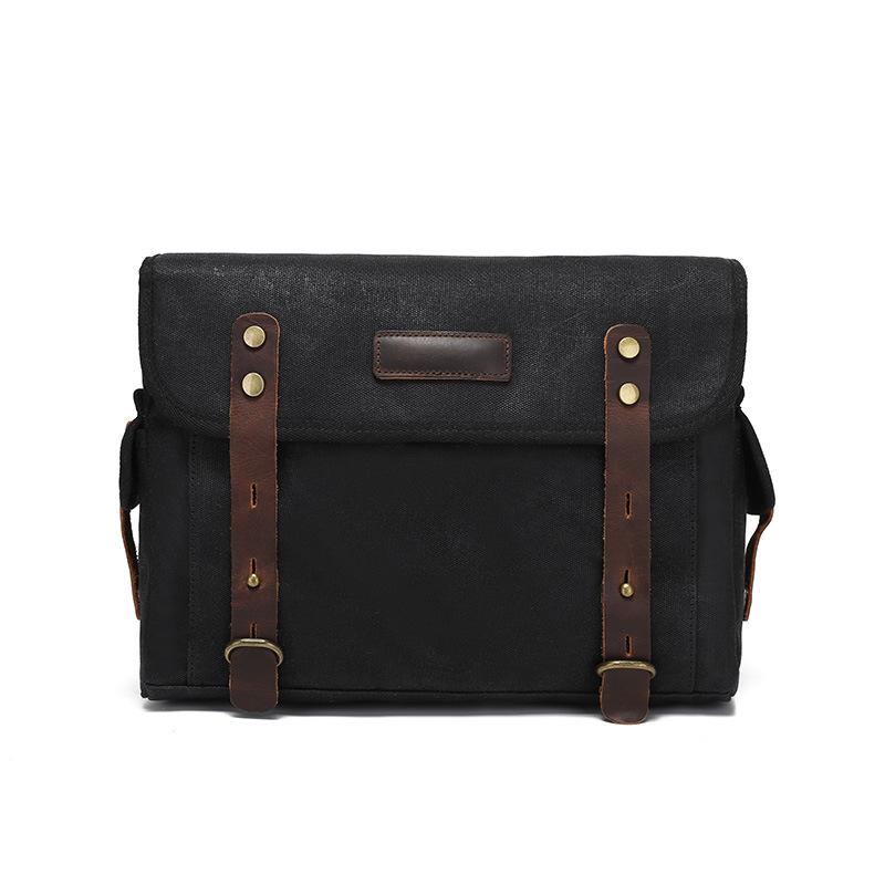 Detachable Motorcycle Bag Waterproof Bag Duffel Bag Carrying Bag Tail Bag Riding Equipment Single Shoulder Crossbody with Top Layer Leather