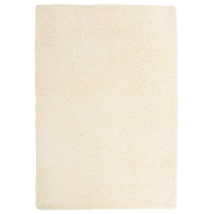 VidaXL Shaggy Rug with Long Pile Cream 200x290 Cm Polyester, Rug, Bedroom Rug, Modern Rug, Living Room Rug, Carpet 4102847