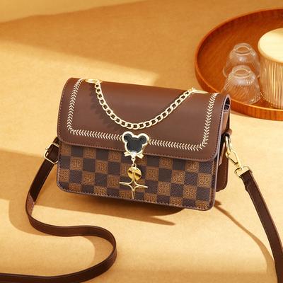 Bag Women's 2025 New Versatile Small Square Bag Premium Sense Portable Women's Bag Pu Shoulder Crossbody Bag Women's Bag