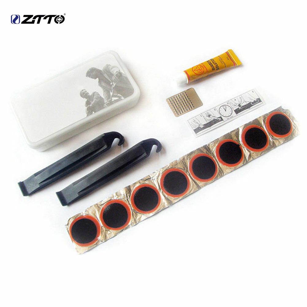 ZTTO MTB Bike Bicycle Tyre Pry Bar Levers Patch Glue Tire Repair Tool Accessory Kit