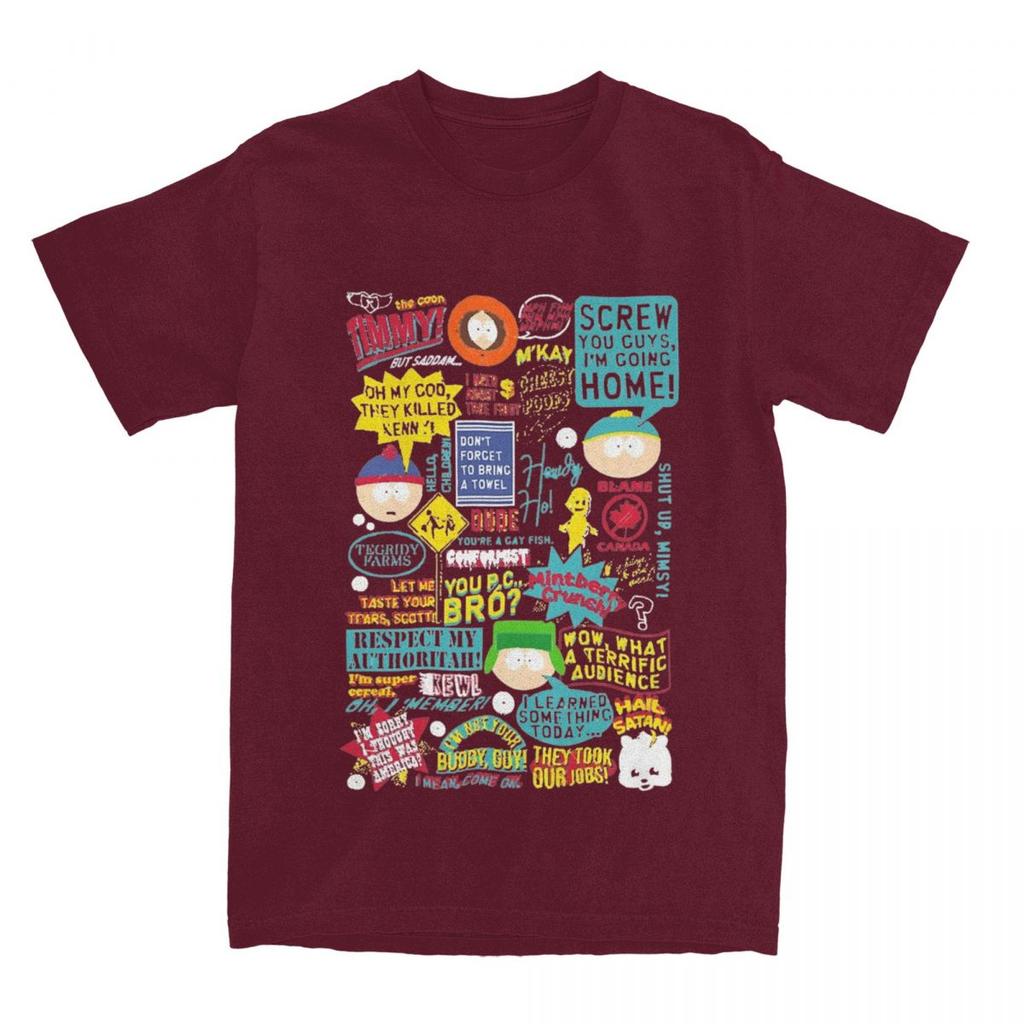 Southparks Citat T-shirt rolig eric cartman Trendiga Coola T-shirts Kortärmade Vintage Toppar Sommar Bomull Överdimensionerade Kläder