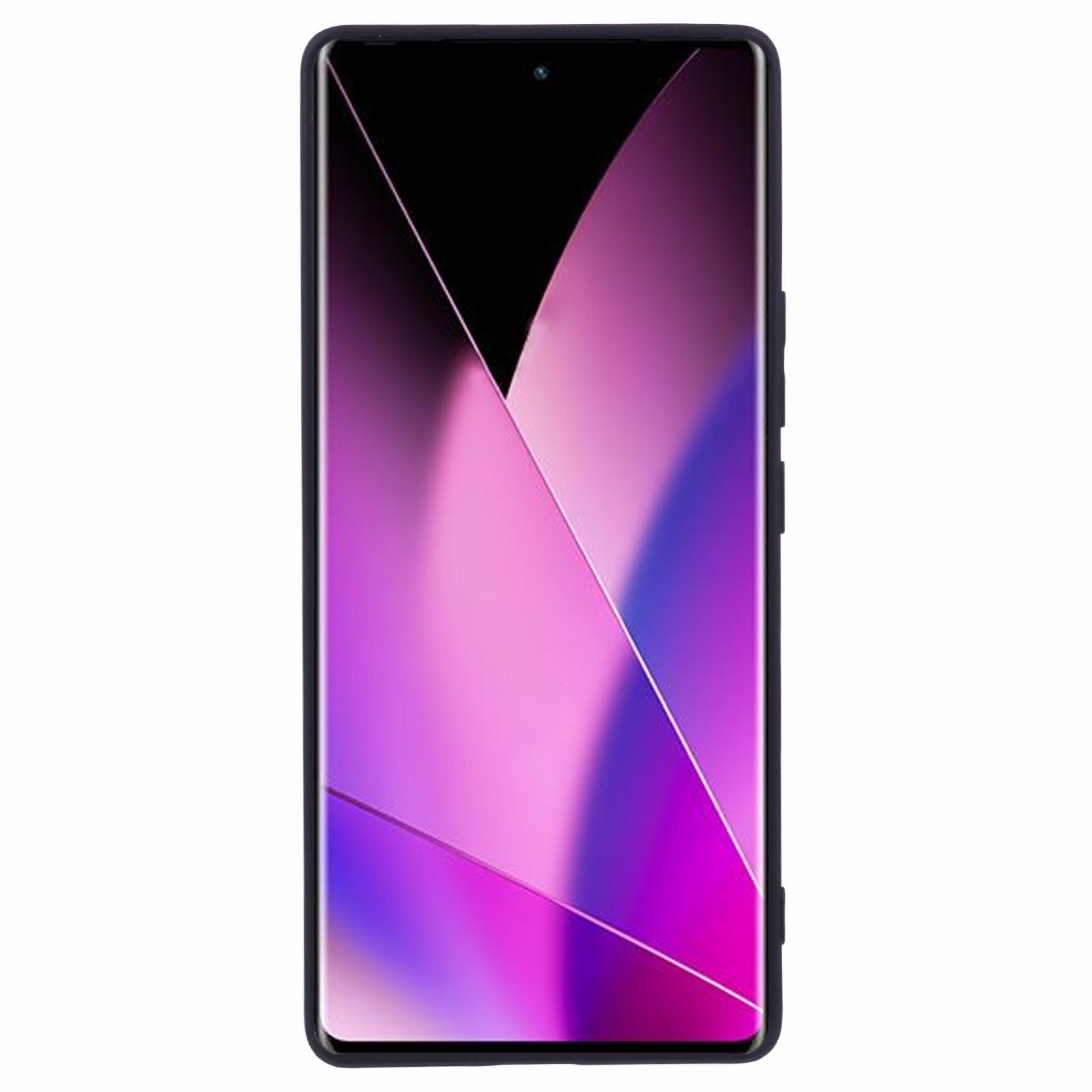 

For Infinix Zero 40 5G Case Precise Cut-Outs Straight Edge TPU Shockproof Phone Cover Black