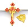 Metal Cross Ornaments Alloy Christian Catholic Art Statue Home And Office Desktop Decoration Small Cross Ornament