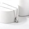 Simple Fashion Gold-plated Drop Pendant Necklace For Girls Stainless Steel Jewelry Personality INS Creative Niche Accessories