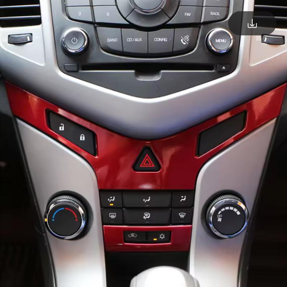 ABS Center Console Panel Air Conditioning Vent Sequin Trim Sticker For Chevrolet Chevry Cruze 2009-2015 Car Accessories