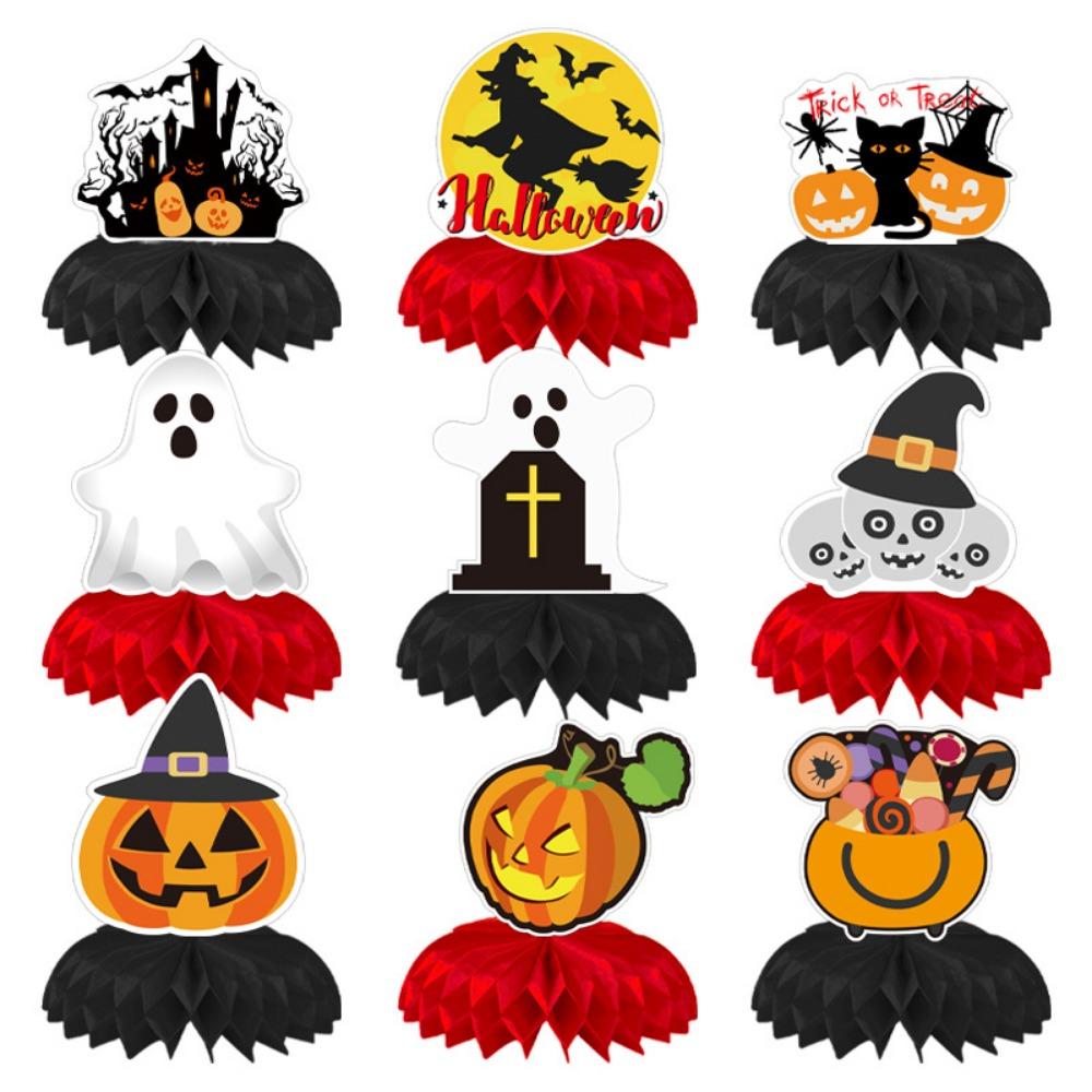 9Pcs/Set 3D Halloween Table Decorations Halloween Party Supplies  Halloween Table Decoration