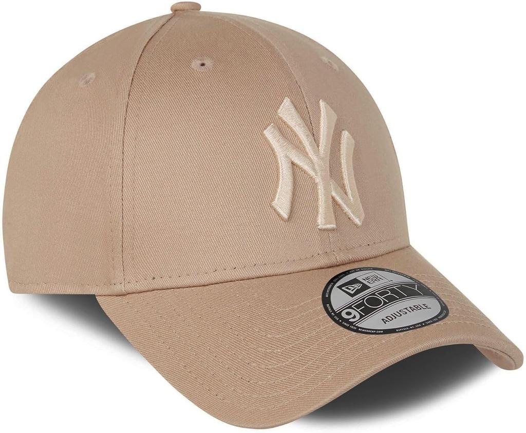New Era 940 9FORTY Adjustable One Size Fits LA Cotton Baseball and Cap, All, Cap, Gender-Free, Men's Women's (NY Beige) [Used]