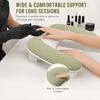 Curved Nail Desk Hand Rest with Phone Holder, Raised Manicure Support for Practice Stations, Home Use, and Salons