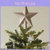 Christmas Tree Topper Star With Gold Glitter For Holiday Decor