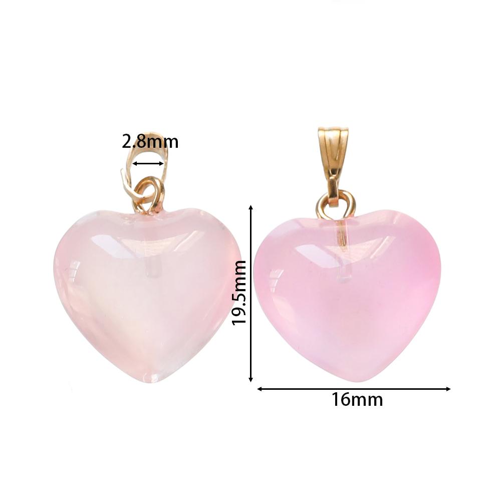 10Pcs/Lot Czech Lampwork Crystal Glass Heart Beads Charms Pendant DIY Handmade Jewelry Making Necklaces Earrings Accessories