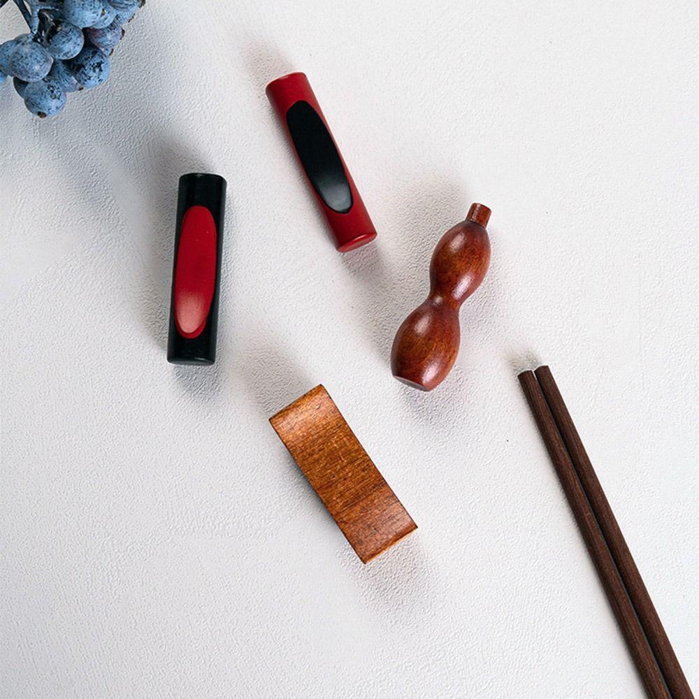 6Pcs Japanese Style Fork Wooden Chopstick Rest Chopstick Holder Kitchen Tableware Chopstick Pillow