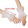 Mehrschichtige falsche Ärmel mit Rüschenspitze für Damen, Handgelenksmanschetten, abnehmbare Kunstärmel, elastische Handmanschetten, dekorative Ärmel