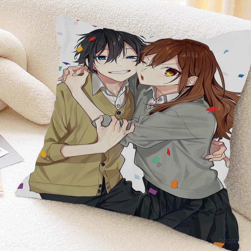 Anime Horimiya Pillow Gift Home Office Decoration Pillow Bedroom Sofa Car Cushion CoverPillow Case