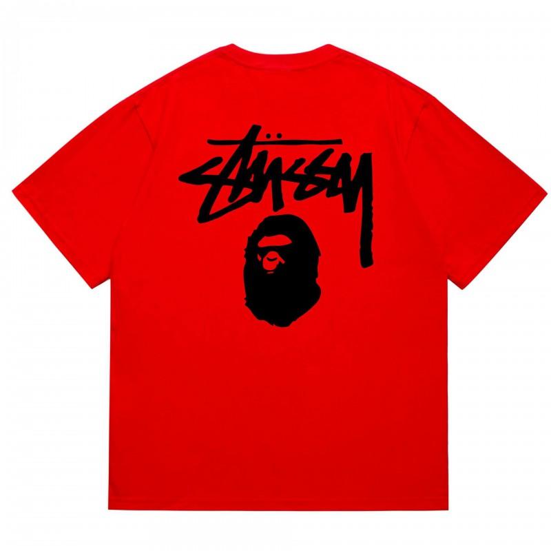 Tricou Bumbac Classic cu Imprimeu Ape Lightning Unisex Mânecă Scurtă Croială Largă Îmbrăcăminte Casual