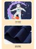 Luminous Astronaut Print Boys' Round Neck Sweatshirt - Autumn Collection