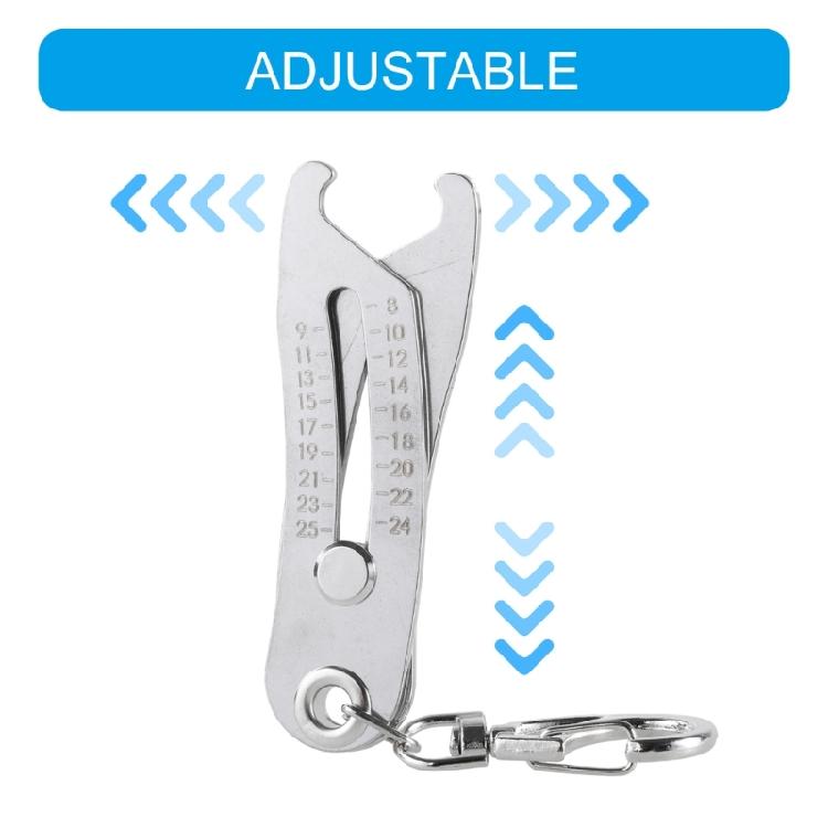 Portable Precise Thread Size Checker Keychain Precise Bolt Size Finders Keychain Thread Size Bolt Size Finders Keychain