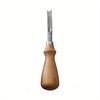 3 size A4mm A6mm A8mm Practical Leather Craft Edge Beveler Skiving Beveling Knife DIY Cutting Hand Craft Tool with Wood Handle