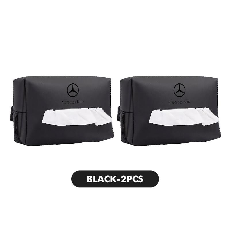 CVSD2 For Benz Car Seatback Tissue Box Leather Armrest Paper Case Storage Bag Accessories CITAN VITO SPRINTER CLS SLK Sport ML C200