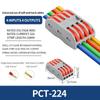 10/1000Pcs SPL-2/3/4/5 Mini Quick Wiring Terminal 2-In 2-Out,3-In 3-Out Parallel Wire Connection Connector, Press Type
