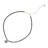 Empfohlener Schmuck Super süße Katze14 Karat vergoldet ultra-glänzender schwarzer Spinell2mm Halskette Choker Schlüsselbein Kette, leichter Luxus