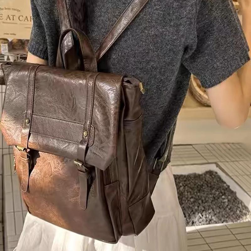 Korean Version Of Large-Capacity British Backpack, College Backpack, Retro Student Cambridge Schoolbag, New Versatile Bag