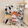 Anime HHaikyuu Cushion Cover Soft Plush Fabric DoubleSided Printed Sofa Cushion Cover for All Seasons Home Decor Gift