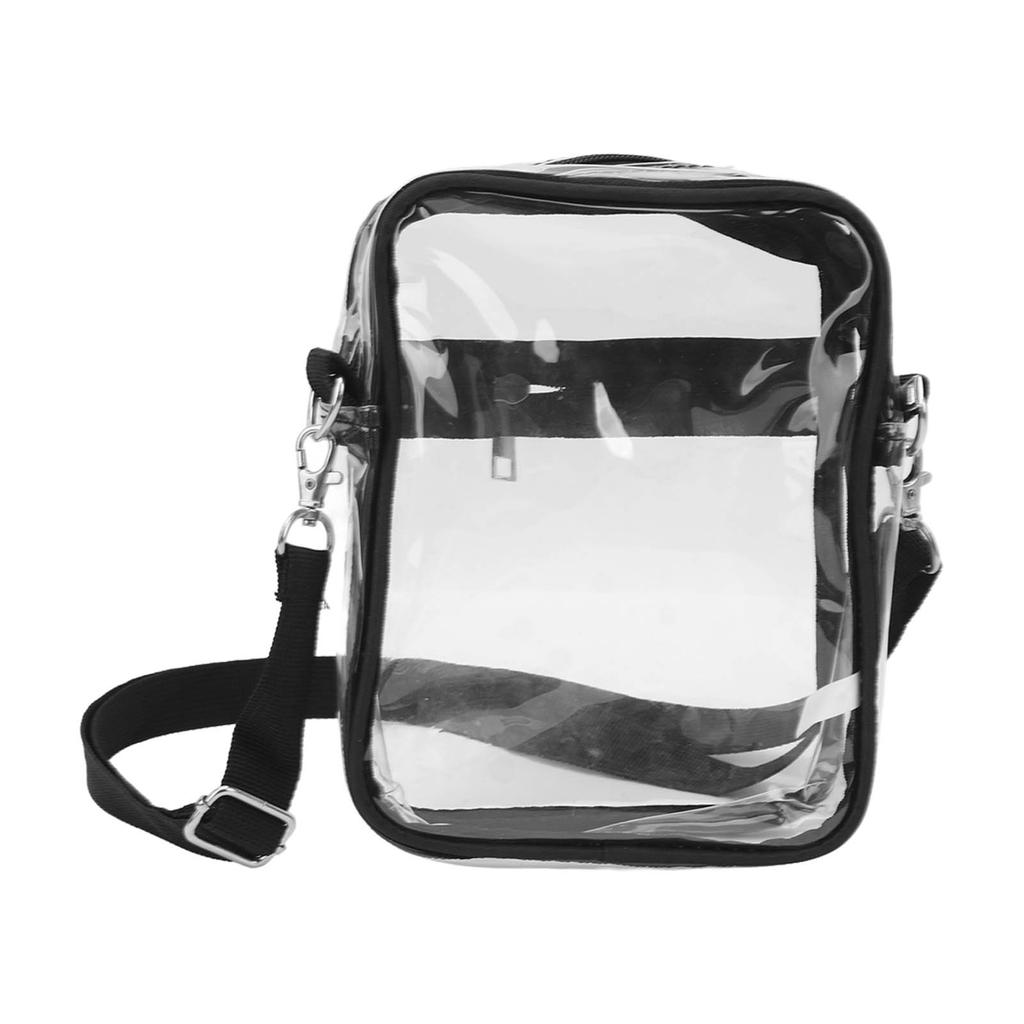 Clear Purse Stadium Clear Messenger Bag Stadium Approved for Men Women PVC Transparent Shoulder Bag with Adjustable
