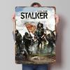 Online Stalker Hra Umění Tištěný Plakát Vlastní Nástěnné Umění Retro Vintage Kovové Plechové Značky pro Domácí Dekoraci Kancelářskou Dekoraci Místnost