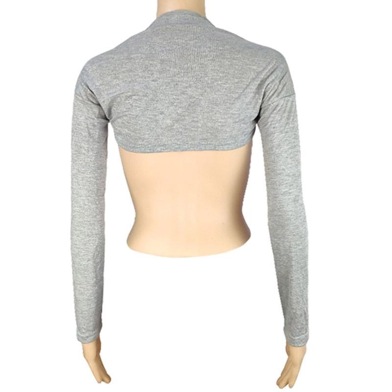 Breathable Woman Shrug Cardigan Shrug Crop Top Skin-friendly Long Sleeve Shawl