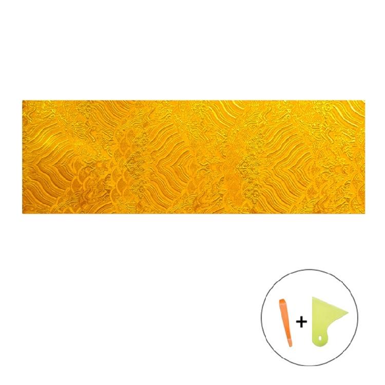 Automotive Interior Decorative Wrap Brocade Embroidery Stickers Car AB Pillar Backi Sticker Adhesive Stickers