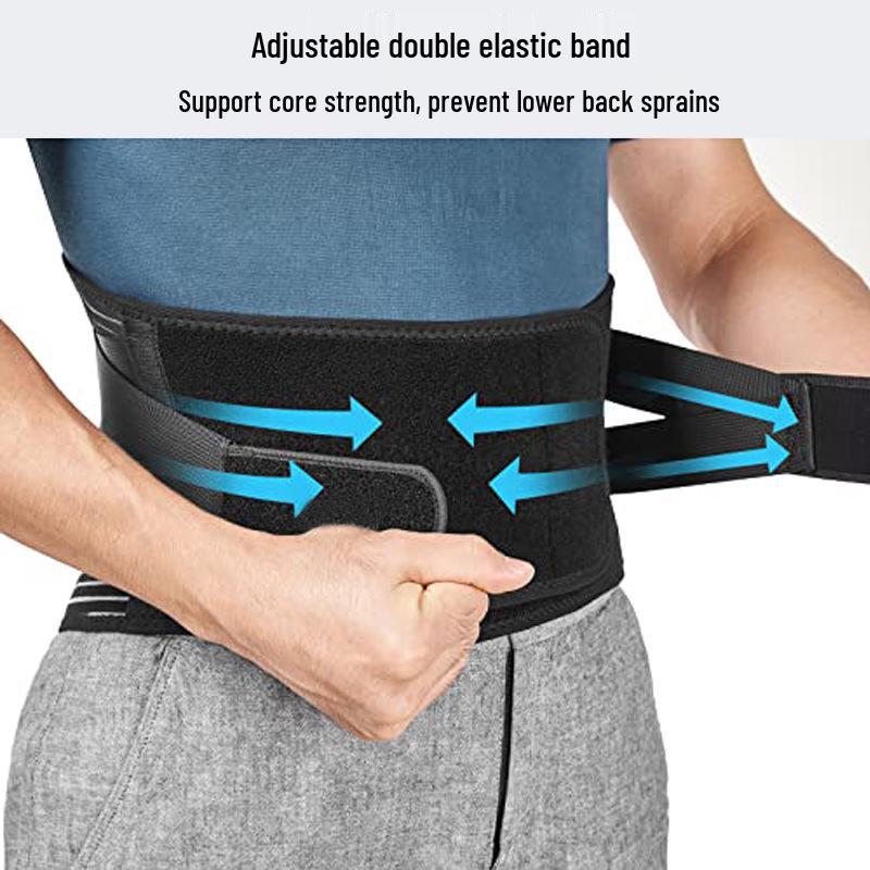 Atmungsaktiver Verstellbarer Taillenformer & Stützgürtel mit Stahlplatten für Fitness & Kniebeugen