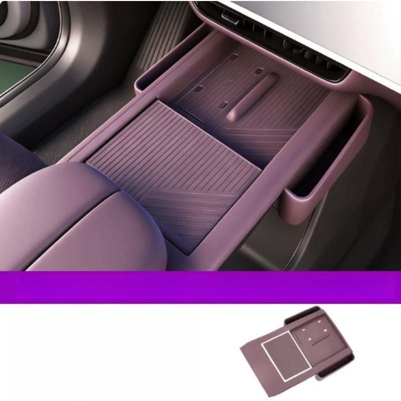 Full Wrap Silicone Center Console Mat With Side Pockets Interior Upgrade Modification Accessories For Mazda CX-6e EZ60