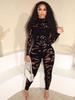 European & American Fashion Lace Hollow Out Jumpsuit - Women's Sexy Long Sleeve, Round Neck, Hip-Lifting Design