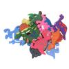 12pcs Refrigerator Magnets Cute Soft Silicone Strong Magnetism 3D Dinosaur Patterns Magnets for Fridge Kitchen