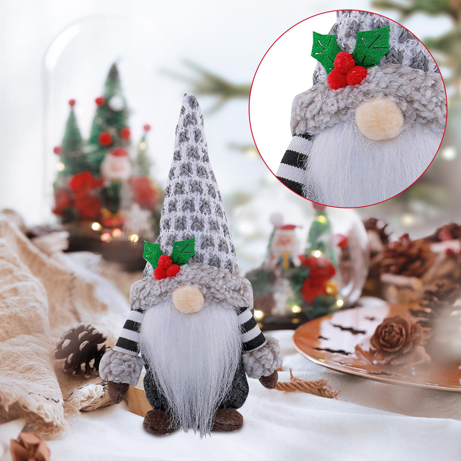 

В язана безлика лялька-старий орнамент. Милі плюшеві прикраси для ляльки-гнома Рудольфа One Size