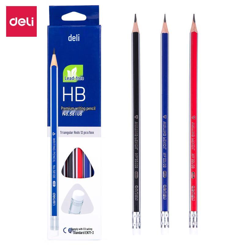 Deli 58108 HB Advanced Writing Pencils, 12-Pack