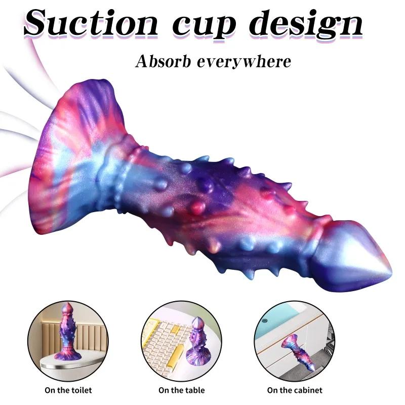 Pichlavé anální dildo Obrovský anální kolík Anální kolík Monstrózní dildo Stimulátor G-bodu Masáž prostaty Falešné dildo Anální kolík Sexuální hračky 18+