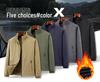 Live Broadcast Versatile Men's Jacket: Stand Collar Coat for Spring, Autumn, Winter - Suitable for Middle-aged and Young Men, Loose Fit.