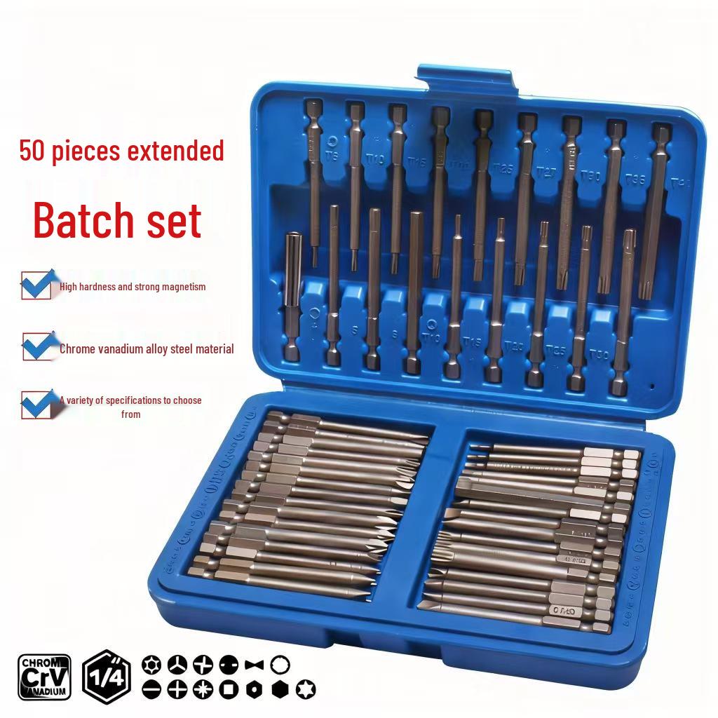 75mm Elektrischer Schraubendreher & Bit-Set: 36er + 50er Kombination