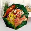 1pc Lion King Automatic Folding Umbrella, 8-Rib Portable & Foldable Design,  Highqualityy0722065
