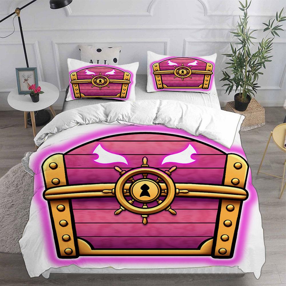 Blox Fruits Bedding Sets Bed Cover Comforter Duvet Cover Pillow Case 2-3 Pieces Sets Single Double Large Size Bedroom Decor
