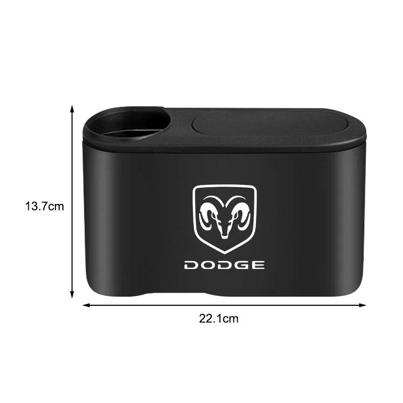 Hanging Car Trash Can Auto Emblem Garbage Box Accessories for Dodge Journey SRT NITRO Ram 1500 Durango Challeager Charger Viper Coolway