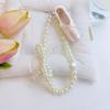 Fashionable Ballet Shoe Keychain Charm with Pearls Ribbon Designs Lovely and Stylish Accessory Portable for Girls